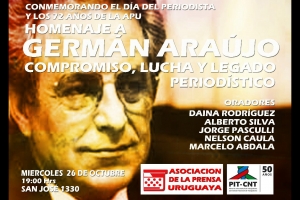 Homenaje a Germán Araujo por el Día del Periodista