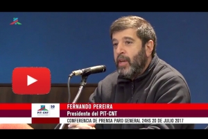Fernando Pereira en Conferencia de Prensa paro 24 horas 20-07-2017