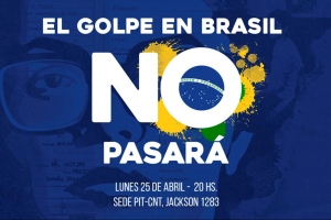 No al golpe en Brasil