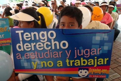 Ecuador busca la erradicación del trabajo infantil con una estrategia público-privada