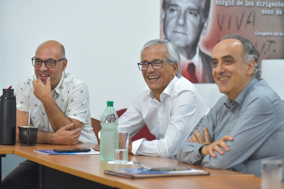 Juan Castillo, Hugo Barreto y Marcelo Abdala